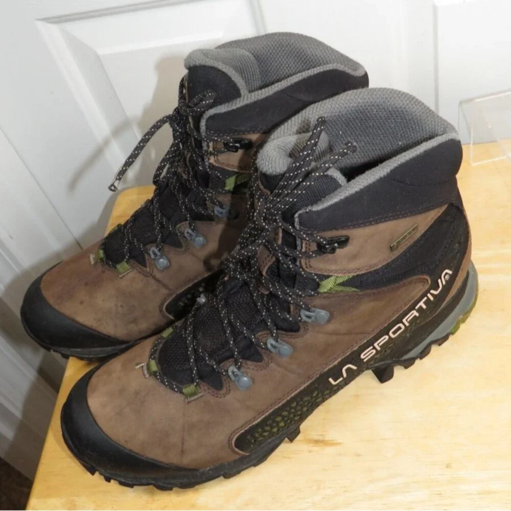 La Sportiva Nucleo High GTX Hiking Boots Mens 12 Brown Leather